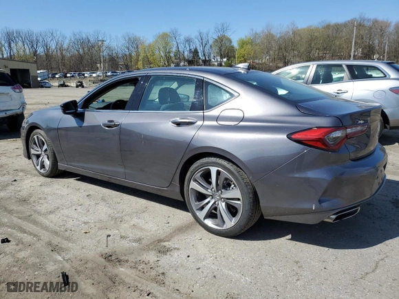 2021 Acura TLX w/Advance Package with VIN 19UUB5F66MA001711, listed as a Copart auction lot 53672155 with 12,151 mi miles and Salvage Title. Bid and sale history available at carsss.com. Image 2.