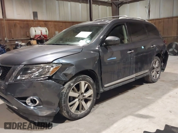 2014 Nissan Pathfinder SV with VIN 5N1AR2MM9EC678959, listed as a IAAI auction lot 41390134 with 120,085 mi miles. Bid and sale history available at carsss.com. Image 6.