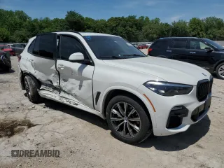 2021 BMW X5 xDrive40i with VIN 5UXCR6C00M9E61512, listed as a Copart auction lot 56456745 with Not provided miles and Salvage title. Bid and sale history available at DreamBid. Image 4.