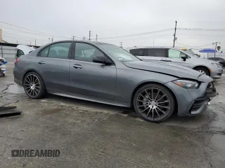 2024 Mercedes-Benz C 300 with VIN W1KAF4GB3RR186116, listed as a Copart auction lot 47445815 with Not provided miles and Salvage title. Bid and sale history available at DreamBid. Image 4.