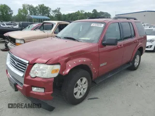 2008 Ford Explorer XLT with VIN 1FMEU73E58UA35319, listed as a Copart auction lot 57329695 with 185,565 mi miles and Salvage title. Bid and sale history available at DreamBid. Image 1.
