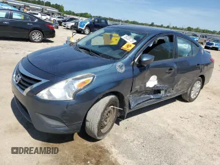 2016 Nissan Versa S Plus with VIN 3N1CN7AP6GL876445, listed as a Copart auction lot 55238775 with 133,231 mi miles and Salvage title. Bid and sale history available at DreamBid. Image 1.