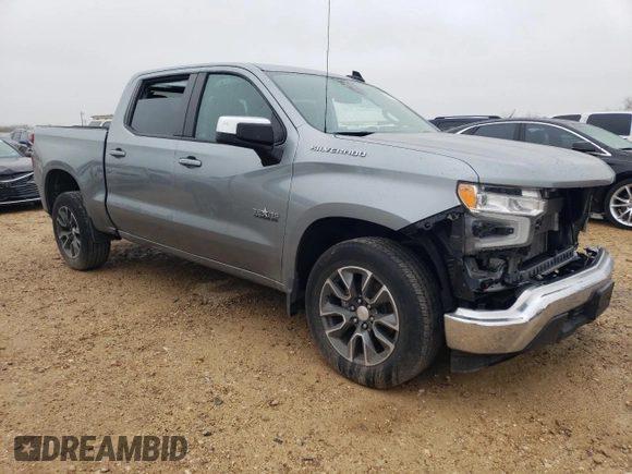 2023 Chevrolet Silverado 1500 LT with VIN 2GCPACED4P1153813, listed as a Copart auction lot 44758635 with 33,784 mi miles and Salvage Title. Bid and sale history available at DreamBid. Image 4.