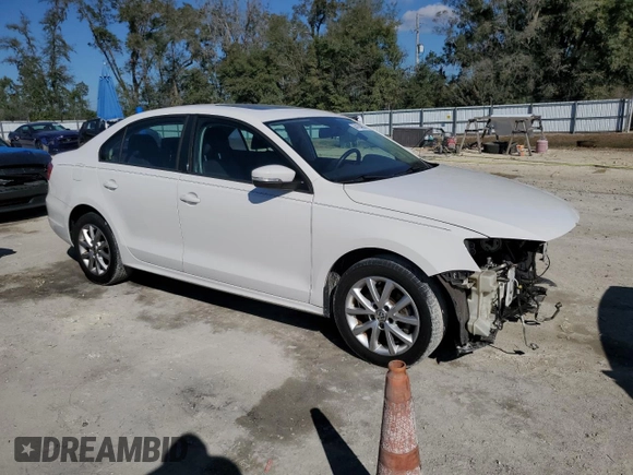2012 Volkswagen Jetta Sedan SE w/Convenience & Sunroof with VIN 3VWDX7AJ3CM362187, listed as a Copart auction lot 44194605 with 146,565 mi miles and Salvage Title. Bid and sale history available at carsss.com. Image 4.
