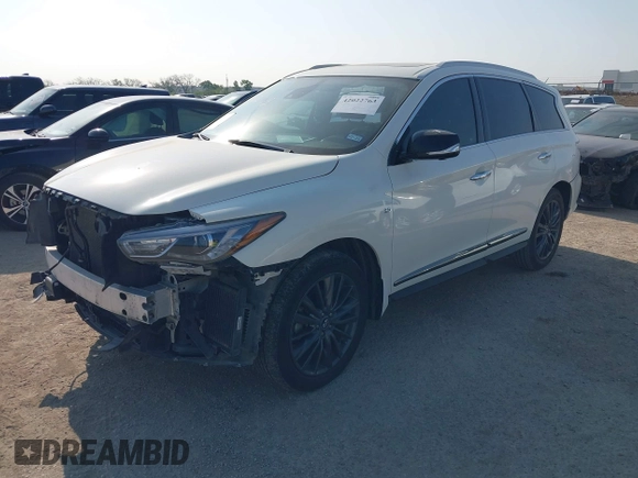 2020 Infiniti QX60 Luxe z VIN 5N1DL0MN7LC525683, wystawiony jako IAAI lot #42022763 z przebiegiem 70 575 mil mil oraz . Historia ofert i sprzedaży dostępna na DreamBid. Obrazek 2.