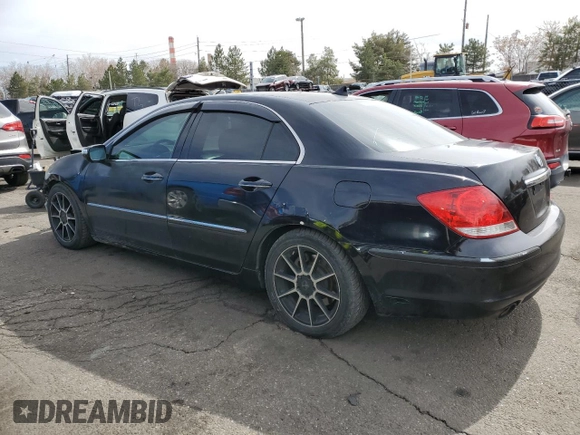 2008 Acura RL with VIN JH4KB16568C004350, listed as a Copart auction lot 46623315 with 178,744 mi miles and Salvage Title. Bid and sale history available at DreamBid. Image 2.