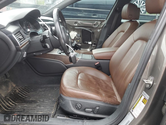 2013 Audi A6 Premium Plus with VIN WAUGGAFCXDN078258, listed as a Copart auction lot 51437285 with 122,345 mi miles and Salvage title. Bid and sale history available at DreamBid. Image 7.
