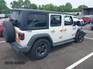 2021 Jeep Wrangler Unlimited Sport S z VIN 1C4HJXDN1MW648061, wystawiony jako IAAI lot #42426882 z przebiegiem 99 008 mil mil oraz . Historia ofert i sprzedaży dostępna na DreamBid. Obrazek 4.