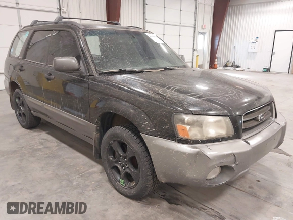 2003 Subaru Forester XS with VIN JF1SG65643H755247, listed as a IAAI auction lot 41836577 with 184,677 mi miles. Bid and sale history available at carsss.com. Image 1.
