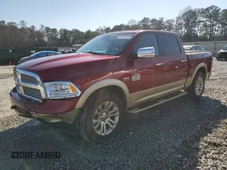 2013 Ram 1500 Laramie Longhorn with VIN 1C6RR7PT7DS568673, listed as a Copart auction lot 48722015 with 135,381 mi miles and Salvage title. Bid and sale history available at DreamBid. Image 1.