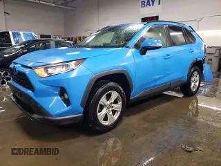 2019 Toyota RAV4 XLE with VIN JTMP1RFVXKD011571, listed as a Copart auction lot 89066895 with 81,955 mi miles and Salvage Title. Bid and sale history available at DreamBid. Image 1.