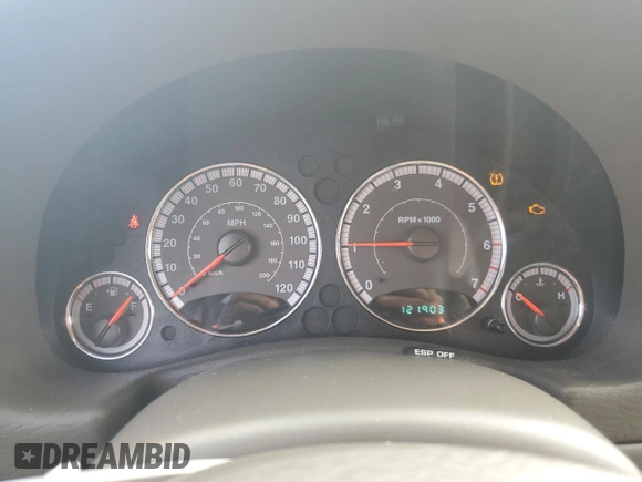 2007 Jeep Liberty Limited with VIN 1J4GK58KX7W594710, listed as a Copart auction lot 76074463 with 121,903 mi miles and Salvage title. Bid and sale history available at DreamBid. Image 9.