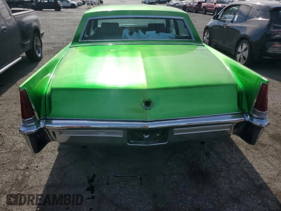 1969 Cadillac Brougham z VIN P9173311, wystawiony jako Copart lot #77826624 z przebiegiem 32 340 mil mil oraz Szkody całkowita. Historia ofert i sprzedaży dostępna na DreamBid. Obrazek 6.