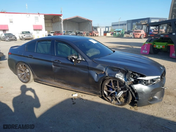 2019 BMW M5 Competition with VIN WBSJF0C59KB447419, listed as a IAAI auction lot 41997505 with 1 mi miles. Bid and sale history available at carsss.com. Image 12.