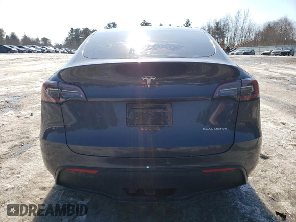 2023 Tesla Model Y Long Range with VIN 7SAYGDEE8PF889879, listed as a Copart auction lot 46115535 with 17,818 mi miles and Salvage Title. Bid and sale history available at DreamBid. Image 6.