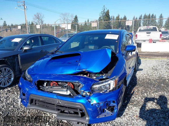 2021 Subaru WRX STI with VIN JF1VA2S6XM9815409, listed as a IAAI auction lot 41413955 with 18,077 mi miles. Bid and sale history available at carsss.com. Image 6.