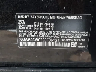 2025 BMW 3 Series 330i with VIN 3MW69CW03S8F06131, listed as a IAAI auction lot 42772628 with 16,765 mi miles and . Bid and sale history available at DreamBid. Image 9.