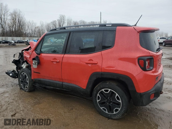 2015 Jeep Renegade Trailhawk with VIN ZACCJBCT2FPB39142, listed as a Copart auction lot 47381155 with 121,530 mi miles and Clean Title. Bid and sale history available at DreamBid. Image 2.