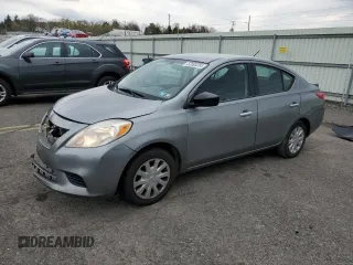 2014 Nissan Versa SV with VIN 3N1CN7AP6EL856922, listed as a Copart auction lot 52895285 with 78,135 mi miles and Salvage Title. Bid and sale history available at carsss.com. Image 1.