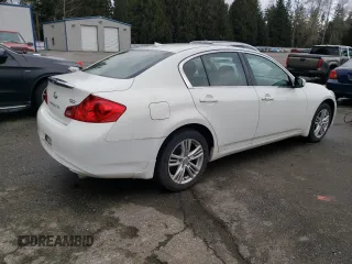 2012 Infiniti G25 x with VIN JN1DV6ARXCM862614, listed as a Copart auction lot 45702135 with 175,030 mi miles and Clean Title. Bid and sale history available at DreamBid. Image 3.