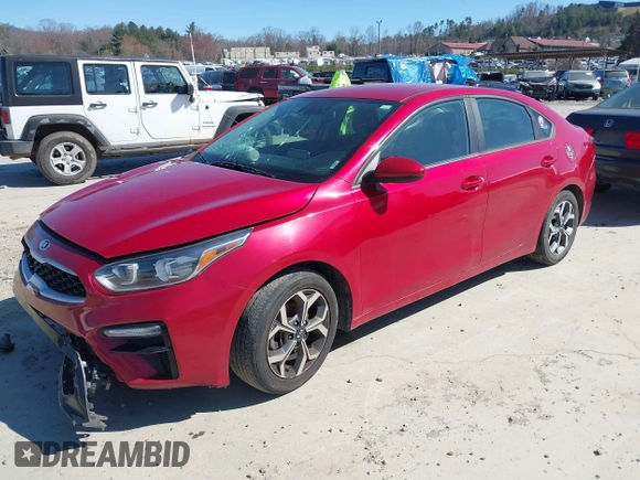 2020 Kia Forte LXS with VIN 3KPF24AD8LE182202, listed as a IAAI auction lot 41853208 with 128,502 mi miles. Bid and sale history available at carsss.com. Image 2.