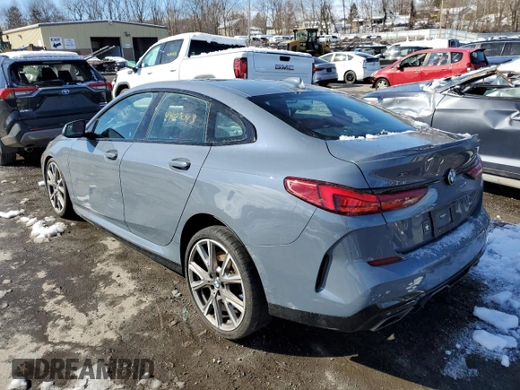 2021 BMW 2 Series M235i xDrive with VIN WBA13AL08M7H39806, listed as a Copart auction lot 44625043 with 23,037 mi miles. Bid and sale history available at carsss.com. Image 2.