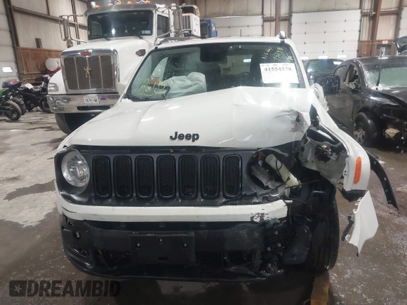 2017 Jeep Renegade Latitude with VIN ZACCJBBB9HPG18671, listed as a IAAI auction lot 41554578 with 75,248 mi miles. Bid and sale history available at carsss.com. Image 12.