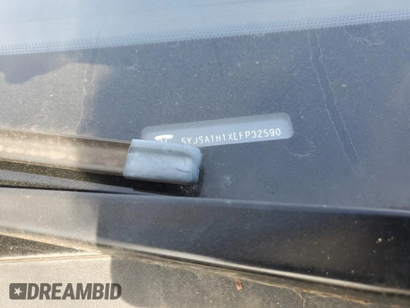 2014 Tesla Model S 60 with VIN 5YJSA1H1XEFP32590, listed as a Copart auction lot 64424145 with Not provided miles and Clean title. Bid and sale history available at DreamBid. Image 12.