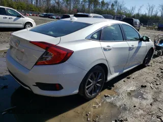 2021 Honda Civic Sedan EX with VIN 19XFC1F30ME205551, listed as a Copart auction lot 49747455 with 36,982 mi miles and Salvage Title. Bid and sale history available at carsss.com. Image 3.