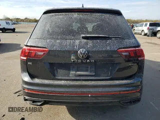 2022 Volkswagen Tiguan SE R-Line Black with VIN 3VV8B7AX4NM018976, listed as a Copart auction lot 88516775 with 49,139 mi miles and Non Repairable. Bid and sale history available at DreamBid. Image 6.