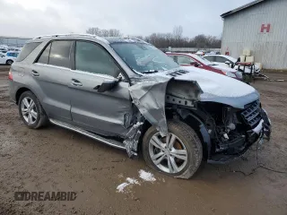 2014 Mercedes-Benz M 350 with VIN 4JGDA5HB0EA350615, listed as a Copart auction lot 85303364 with Not Provided miles and Non Repairable. Bid and sale history available at DreamBid. Image 4.