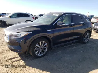 2020 Infiniti QX50 LUXE with VIN 3PCAJ5M12LF101984, listed as a Copart auction lot 47442395 with 30,029 mi miles and Salvage Title. Bid and sale history available at carsss.com. Image 1.