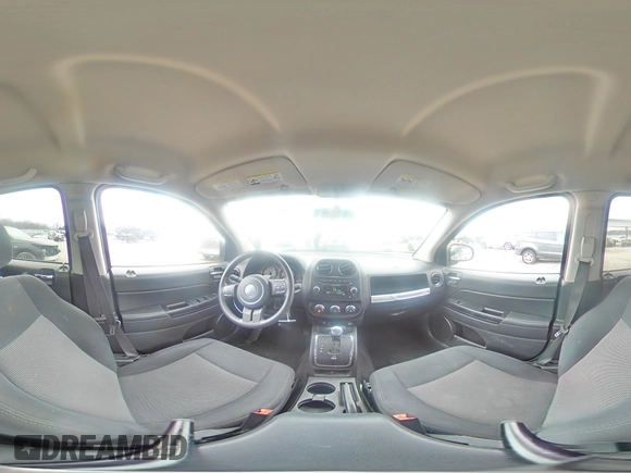 2015 Jeep Compass Sport with VIN 1C4NJCBA9FD104823, listed as a Copart auction lot 43799545 with 101,650 mi miles and Salvage Title. Bid and sale history available at carsss.com. Image 14.