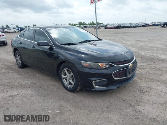 2016 Chevrolet Malibu LS with VIN 1G1ZB5ST4GF198491, listed as a IAAI auction lot 42523710 with 109,313 mi miles and . Bid and sale history available at DreamBid. Image 1.