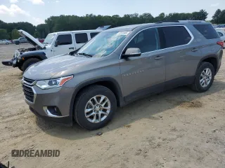 2018 Chevrolet Traverse LT Cloth with VIN 1GNERGKWXJJ166499, listed as a Copart auction lot 59809985 with 140,061 mi miles and Salvage title. Bid and sale history available at DreamBid. Image 1.