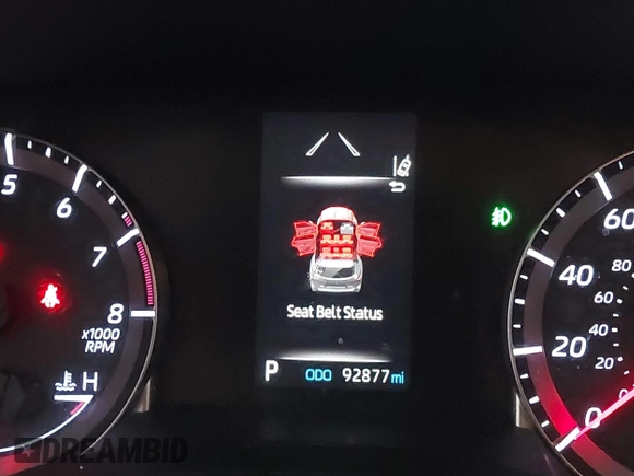 2021 Toyota Highlander L with VIN 5TDBZRBH4MS123650, listed as a IAAI auction lot 42726469 with 92,877 mi miles and . Bid and sale history available at DreamBid. Image 7.