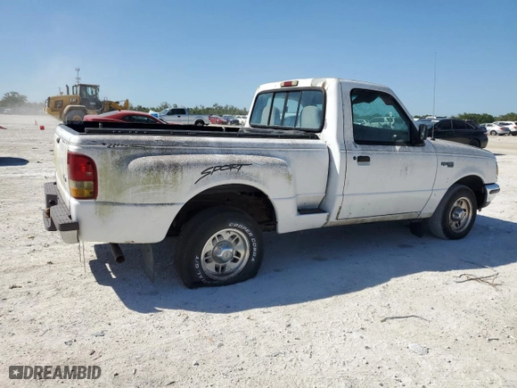 1997 Ford Ranger XLT with VIN 1FTCR10A2VPB19524, listed as a Copart auction lot 48967045 with 106,354 mi miles and Clean Title. Bid and sale history available at carsss.com. Image 3.