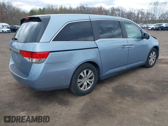 2014 Honda Odyssey EX with VIN 5FNRL5H46EB016800, listed as a IAAI auction lot 42048768 with 144,677 mi miles and . Bid and sale history available at carsss.com. Image 4.