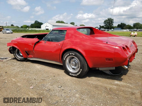 1976 Chevrolet Corvette with VIN 1Z37L6S438793, listed as a Copart auction lot 64010045 with 31,305 mi miles and Salvage title. Bid and sale history available at DreamBid. Image 2.