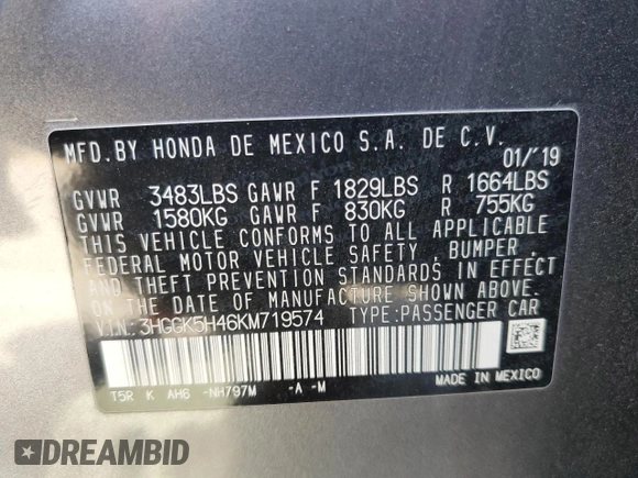 2019 Honda Fit LX with VIN 3HGGK5H46KM719574, listed as a Copart auction lot 45542785 with 110,877 mi miles and Salvage Title. Bid and sale history available at carsss.com. Image 12.
