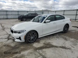 2020 BMW 3 Series 330i xDrive with VIN 3MW5R7J00L8B13473, listed as a Copart auction lot 47280485 with 0 mi miles and Salvage Title. Bid and sale history available at carsss.com. Image 1.