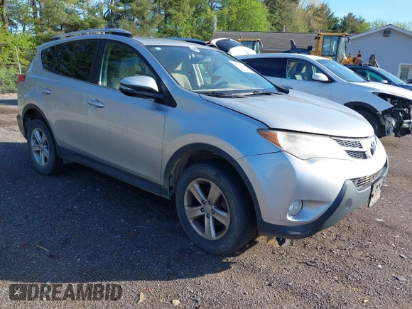 2013 Toyota RAV4 XLE with VIN JTMRFREV9DD013682, listed as a IAAI auction lot 42142414 with 202,680 mi miles. Bid and sale history available at carsss.com. Image 1.