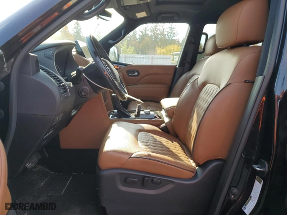 2023 Infiniti QX80 LUXE with VIN JN8AZ2AE7P9303545, listed as a Copart auction lot 75997234 with 21,760 mi miles and Clean Title. Bid and sale history available at carsss.com. Image 7.