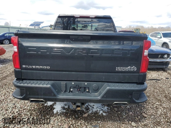 2019 Chevrolet Silverado 1500 High Country with VIN 1GCUYHEL6KZ236050, listed as a Copart auction lot 52505285 with 105,462 mi miles and Salvage Title. Bid and sale history available at carsss.com. Image 6.