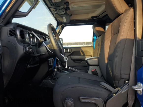 2021 Jeep Wrangler Sport S with VIN 1C4GJXAN0MW790739, listed as a Copart auction lot 75872624 with Not Provided miles and Salvage Title. Bid and sale history available at DreamBid. Image 7.