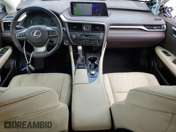 2017 Lexus RX 450h z VIN 2T2BGMCA5HC012271, wystawiony jako Copart lot #59164535 z przebiegiem 35 105 mil mil oraz Szkoda całkowita • Salvage title. Historia ofert i sprzedaży dostępna na DreamBid. Obrazek 8.