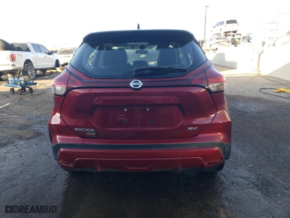 2021 Nissan Kicks SV with VIN 3N1CP5CV2ML517616, listed as a Copart auction lot 47126555 with 73,800 mi miles and Salvage Title. Bid and sale history available at carsss.com. Image 6.
