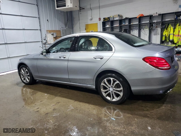 2016 Mercedes-Benz C-Class C 300 Luxury with VIN 55SWF4KB5GU123477, listed as a Copart auction lot 44427355 with 106,151 mi miles and Salvage Title. Bid and sale history available at carsss.com. Image 2.