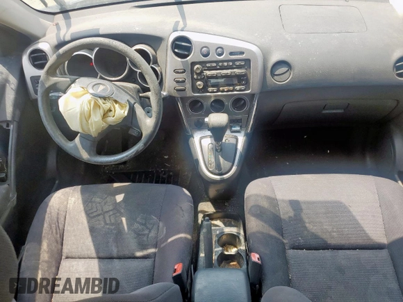 2005 Pontiac Vibe with VIN 5Y2SL63895Z455243, listed as a Copart auction lot 57243005 with 206,276 mi miles and Salvage title. Bid and sale history available at DreamBid. Image 8.