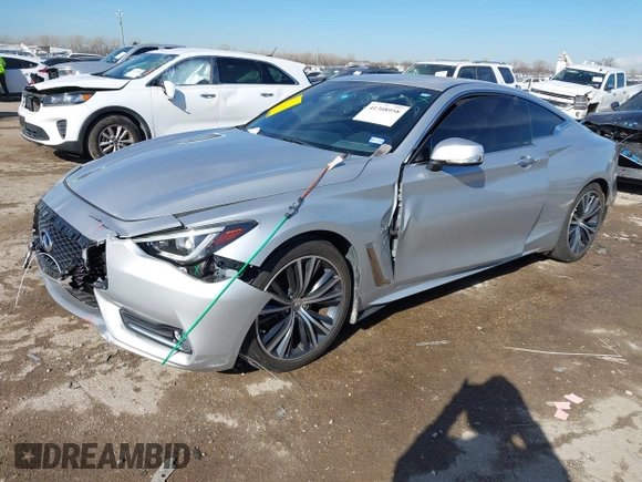 2018 Infiniti Q60 Luxe with VIN JN1CV7EK0JM200522, listed as a IAAI auction lot 41308958 with 28,015 mi miles and . Bid and sale history available at carsss.com. Image 17.